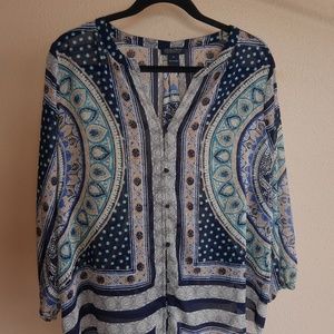 NWOT Lucky Brand Peasant top